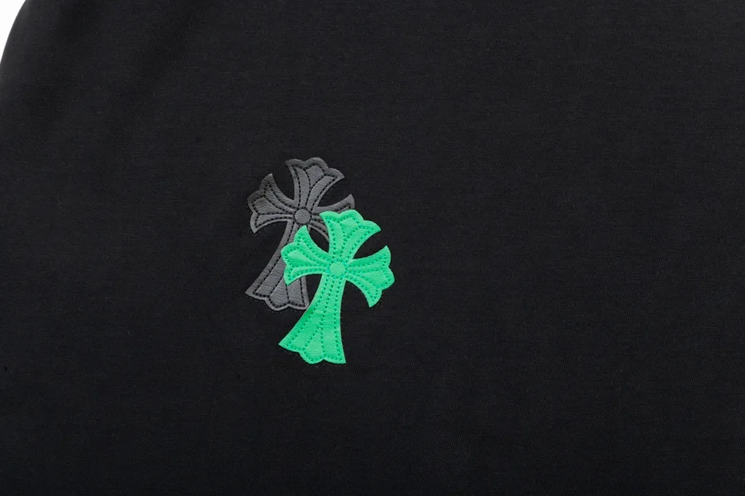 Chrome Hearts/ 🪡 Logo Same Style T Versatile : Black Size：XS~L